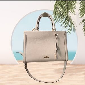 Coach Cream Leather Handbag
